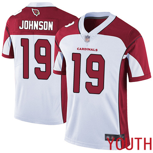 Arizona Cardinals Limited White Youth KeeSean Johnson Road Jersey NFL Football #19 Vapor Untouchable->nfl t-shirts->Sports Accessory